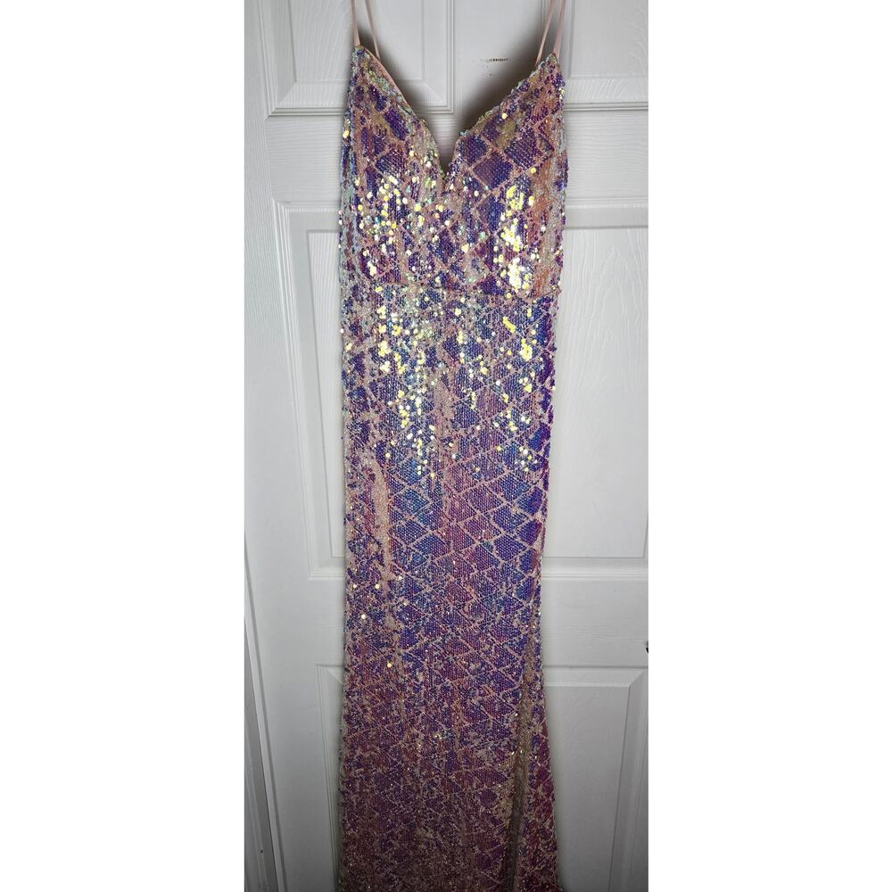 WOMEN'S SZ XL FAERIESTY IRIDESCENT FULL LENGTH GOWN